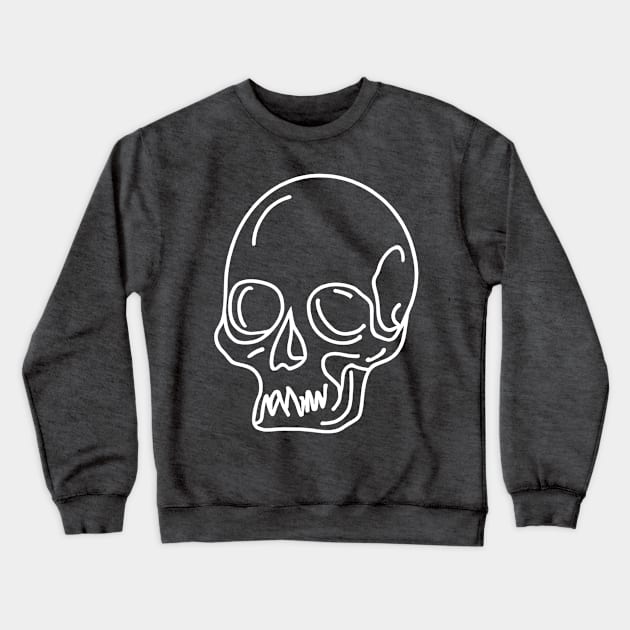 Cartoony skull Crewneck Sweatshirt by PrintSoulDesigns